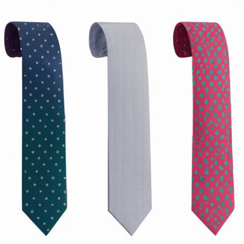 Polyester Neckties Supplier Dots Slim Custom logo neck ties Jacquard Italian Ties Sublimation Solid Floral Dot