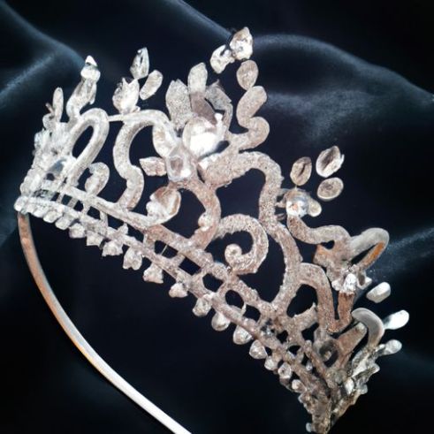 Crown Princess Tiaras with acetate long Comb Rhinestone Queen Crown Costume Hair Comb Hair Accessories Silver Crystal Tiara Crown Birthday