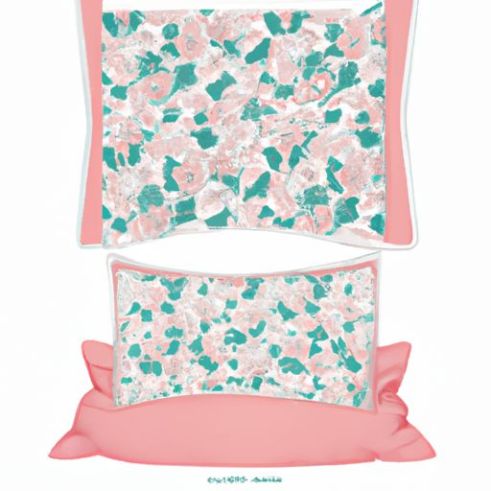Standard-Kissenbezüge mit Muster und Umschlagverschluss für Kissenhüllen, superweich, 100 % Baumwolle, Blumendruck