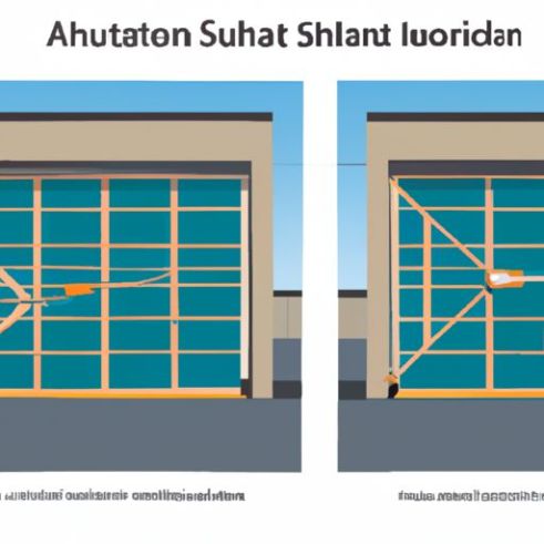 Shutter Loading Glass Garage operator mechanism Overhead Insulated Sectional Vertical Lift Doors Manufacturers Customize Automatic Transparent