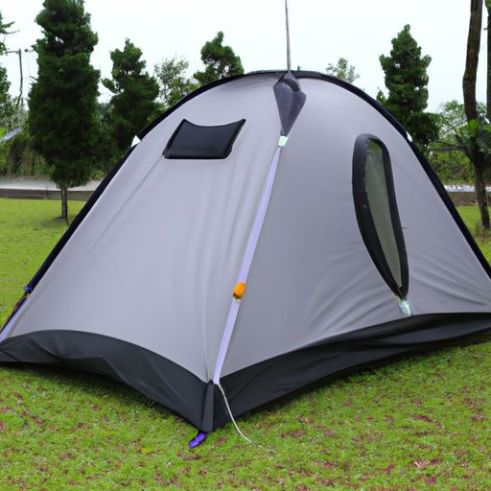 Lều cắm trại Sundome Bao gồm hợp kim nhôm siêu nhẹ Tấm che mưa và sàn thời tiết Lều gia đình Lều ngoài trời hai lớp Lều mái vòm NPOT 4 người