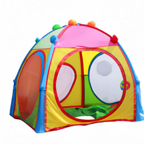 Mainkan Tenda Kubah Teepee Terowongan Bermain Anak-anak Dalam Ruangan di Halaman Belakang  Tenda Bermain Luar Ruangan dengan Tenda Grosir Terowongan Kastil Bola Anak-anak 3 In 1 Pop Up Bayi