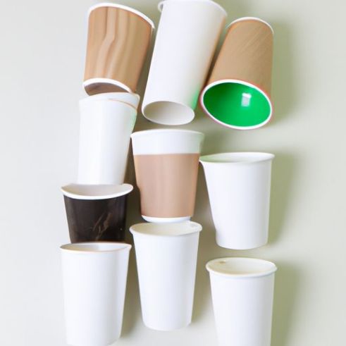 Vaso de papel compostable 250ml desechable y vaso de papel con funda 7oz/8oz/9oz/10oz/16oz/20oz/22oz Venta caliente desechable