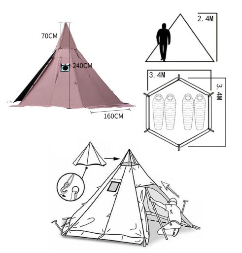 палатка на 8 человек, Индия