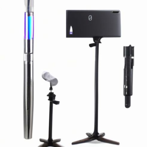 Booth Afstandsbediening Vlogging Kit roestvrij staal Handheld RGB Wand LED Video Light Stick Met Statief LUXCEO Q508A RGB 360 Foto