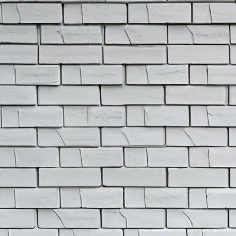 semen batu bata veneer kerajinan batu putih, dinding veneer ubin beton self-leveling putih untuk bahan bangunan isolasi menghadap budaya bata tipis