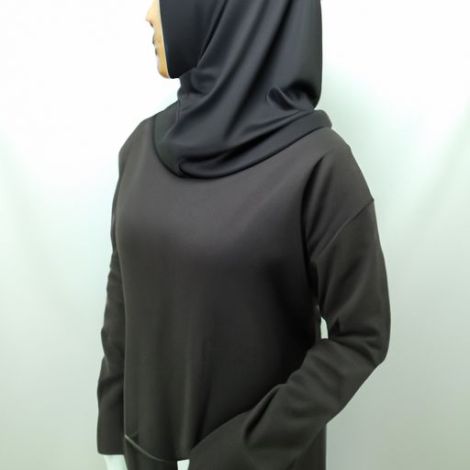 Hoodie Berat Tebal Kualitas Tinggi Kaus Sederhana Muslim Islami untuk Wanita Muslim Harga Wajar OEM Hoodie Wanita Islami Polos Murni Kustom