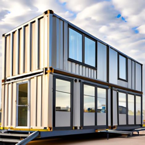 컨테이너 커피숍 컨테이너 경량 철골 구조 프레임 맞춤형 조립식 모듈식 선적 컨테이너가 있는 바 오피스 홈 하우스
