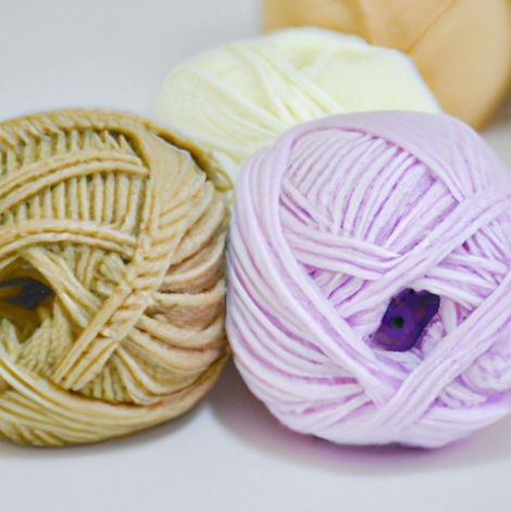échantillons gratuits fil de crochet biologique coton tricot bébé fil de coton 100 pour cent fil de coton 2mm