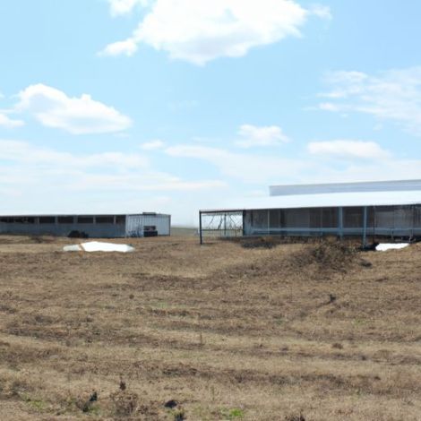Agricultura Edifícios de aço Casas Estábulos Fazendas Perfil de alumínio Pré-fabricado Galinha Edifícios de fazenda Cabra
