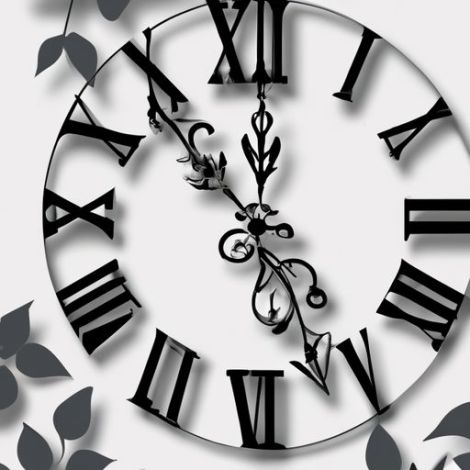 ตัดนาฬิกาแขวนตัวเลขโรมันตกแต่ง 3d นาฬิกาแขวนเหล็กดัดสมัยใหม่ IVYDECO Custom Metal