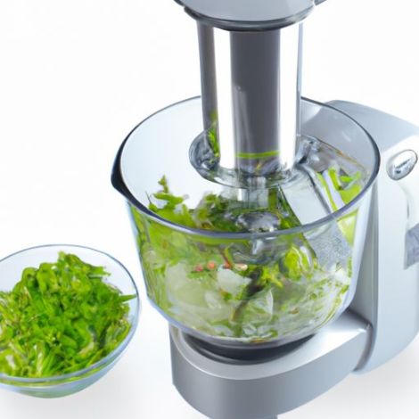 Pengolah makanan pintar pembuat salad pengolah makanan multifungsi pengiris sayuran listrik baja tahan karat mesin pemotong dadu rumah tangga profesional OEM