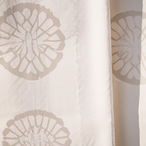 Geometrisch bedrukte tafelkleden stof voor gordijn Katoenen tafelkleed Sunny Textiel Boheemse melkwitte tafelkleden