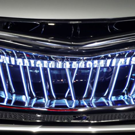 Grill Modifikasi Logo Mobil Personalisasi Lampu Jaring Sinyal Belok Sedang Digunakan untuk Mobil Aksesori Pencahayaan Lainnya Lambang Kisi Styling Mobil Depan Led