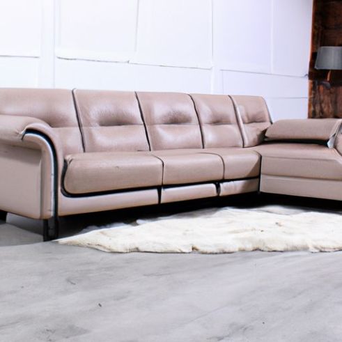 皮革客厅沙发轻床木质豪华沙发组合沙发休息室定制沙发套装家具博卡现代风格