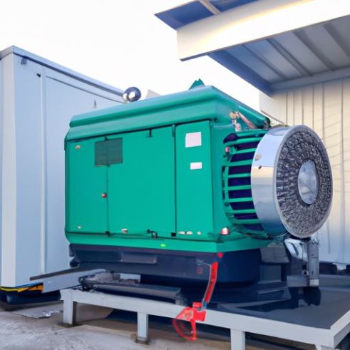 Generator Turbin 30kw Set AC Parkir Pembangkit Listrik Biogas Alami dengan Gas Rumah Kogenerasi Senyap Portabel CHP