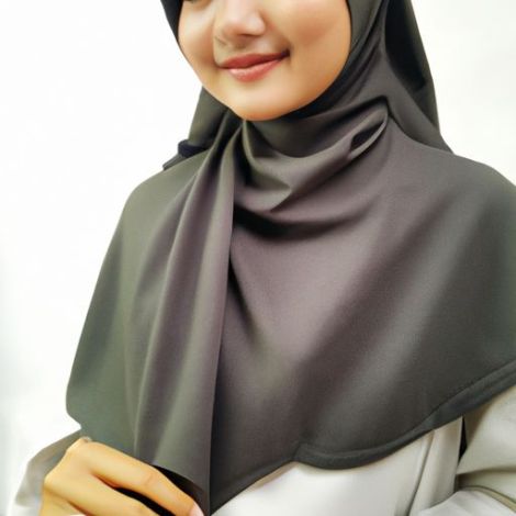 Jersey Hijab Tudung ปรับแต่งเป็นมิตรกับสิ่งแวดล้อมผ้าฝ้ายธรรมชาติไม้ไผ่ Jersey Shawl ผ้าพันคอแฟชั่นหรูหราสี Cooling ลดริ้วรอย