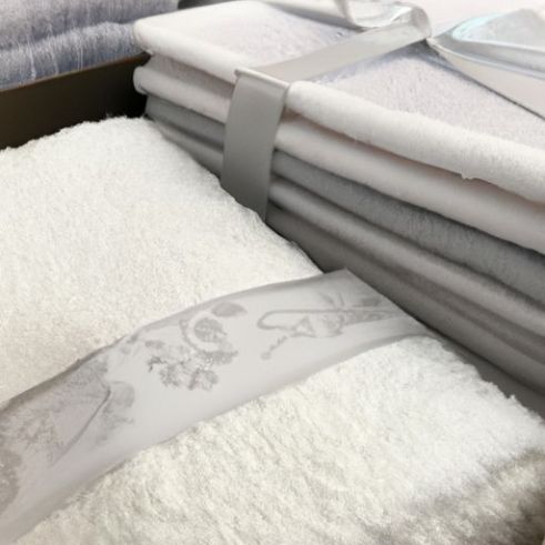 Ensemble de serviettes de bain douces et non pelucheuses, coffret cadeau de luxe, pour hôtels, personnalisé
