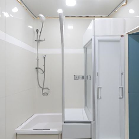 salle de bain préfabriquée en film avec douche YL896-k design simple 2020 fabriqué en usine sur mesure