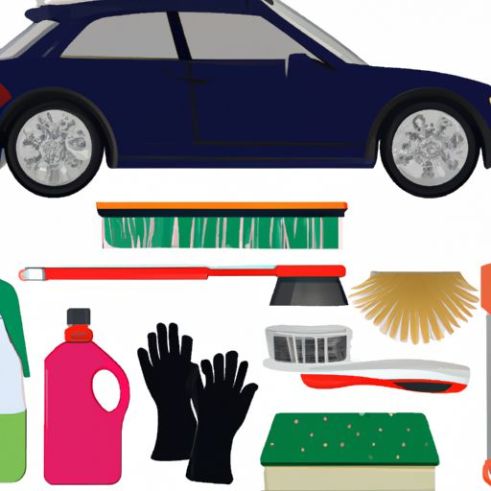 Carry Pack Care Set set cepillos para lavado de autos Kit de herramientas de limpieza y lavado Paños de microfibra lavado limpieza Cuidado y limpieza del automóvil Auto