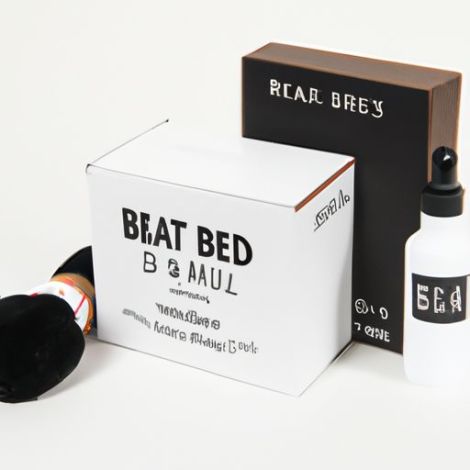 Kit de tratamento de barba para homens, melhor conjunto de presente de banho, conjunto de presente personalizado preto marrom