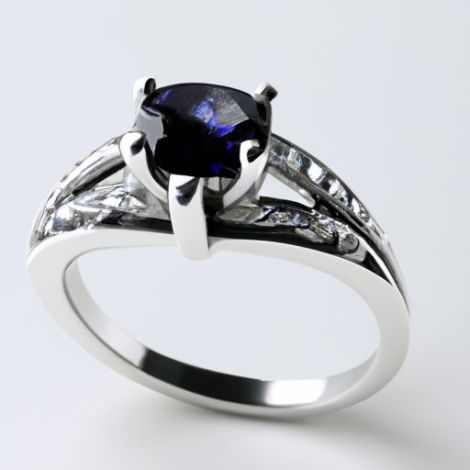 Verlobungsring aus 925er-Sterlingsilber mit Zirkonia-Diamanten, Halbedelschmuck-Hersteller, Edelstein-Finer-Ring für Damen und Herren, individueller Feinschmuck
