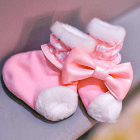 Носки с бантом, детские зимние носки b1, мягкие хлопковые напольные противоскользящие носки, осенне-зимние носки для маленьких девочек, для новорожденных