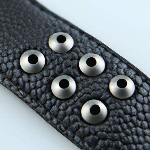 Button Rivet Onside Embossed Leather Patches studs metal For Clothing Double Pu Leather With