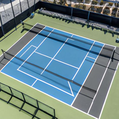 Terrain de padel en gazon artificiel paddel tennis 10X20m court de padel panoramique de haute qualité professionnel