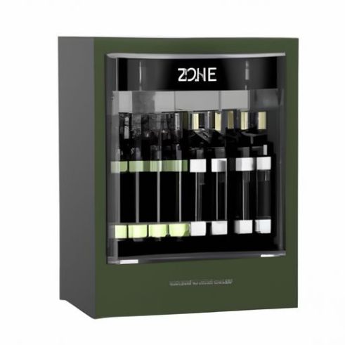 Zona Compressor 490L Preto Rimless 5l 8l Porta Cheia de Vidro Refrigerador de Vinho Vinopro 183 Garrafas Simples