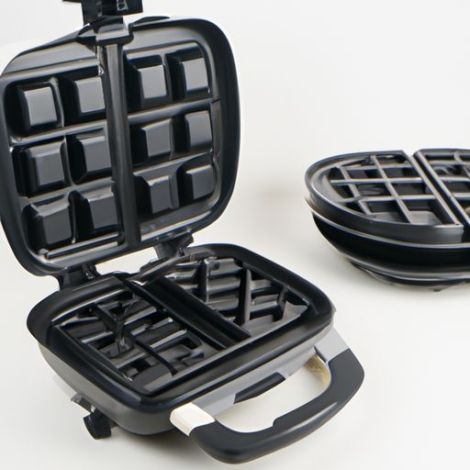 Sanduicheira multifuncional de café da manhã 110V 3 grelha elétrica redonda para máquinas de waffle em 1 com placa removível removível 600W 1200W doméstico