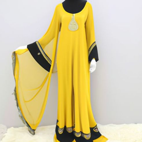 Abito 2023 Best Selling Monsoon party prom evening maxi Plain Custom Pour Femmes Umbrella Dubai 2 pezzi Abaya Set Pakistani Black Women Muslims