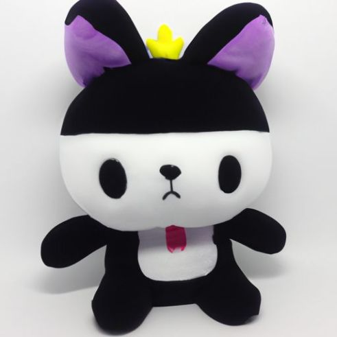 Игрушки для животных Sanrio Kawai Kuromi, плюшевая игрушка на заказ, плюшевая игрушка с воротником, милая мягкая плюшевая кукла для детей HWA 101462, хит продаж, мягкая набивка Куроми