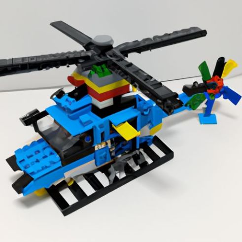 ABS 어린이 헬리콥터 플라스틱 도미노 건설 장난감 빌드 블록 벽돌 장난감 경찰서 도시 빌딩 블록 세트 COGO 950 PCS