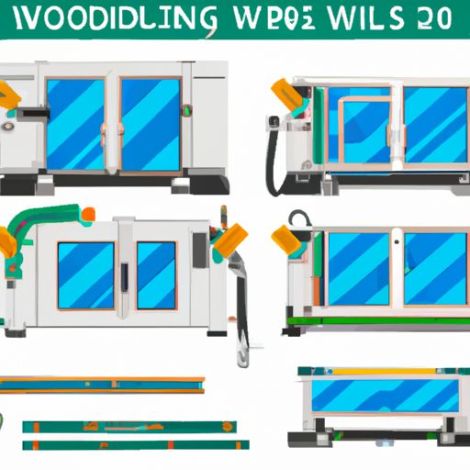 Window Door Seamless Welding machine aluminum cutting Machine for Colorful Profile Four head UPVC