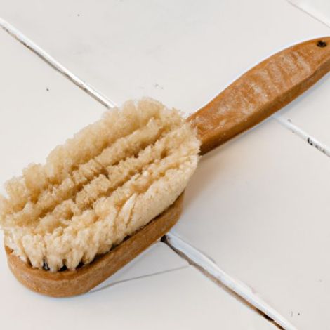Escova esfoliante de cozinha de madeira personalizada ecológica Sisal Escova de limpeza de pele para banho de verão Escova esfoliante corporal