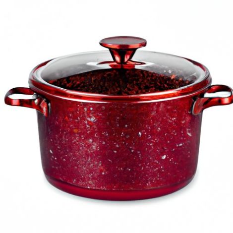 glitter enameled cooking pots cast iron wholesale cast casserole and dutch oven stew pot new enamelware cooking set Burgundy dark red