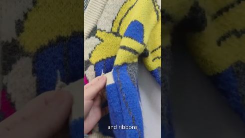 かぎ針編みセーターの工場フロア