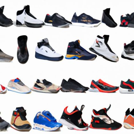 Brand Basketball Shoes Stock Wholesale soft soles non Used Sport Outdoor Basketball Shoes High Quality Branded Men Mix